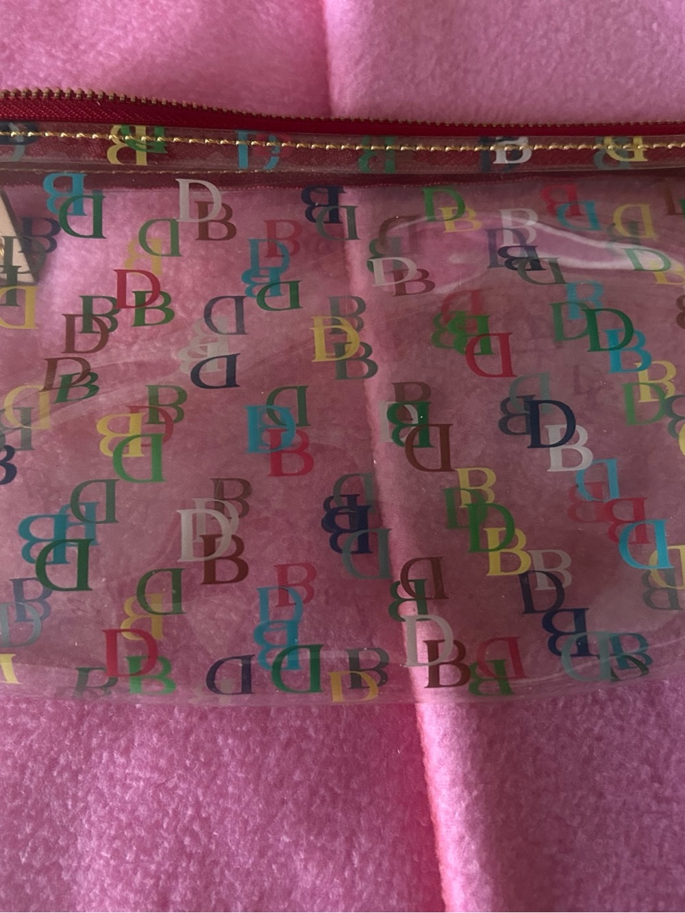 Dooney&Bourke Multicolor clear Logo Pouch